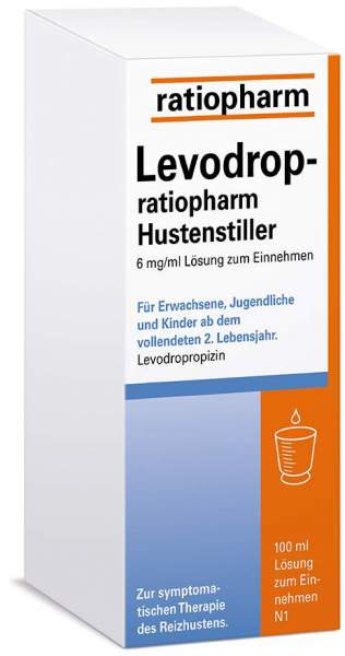 Levodrop-ratiopharm Hustenstiller 6 mg je ml 100 ml Lösung