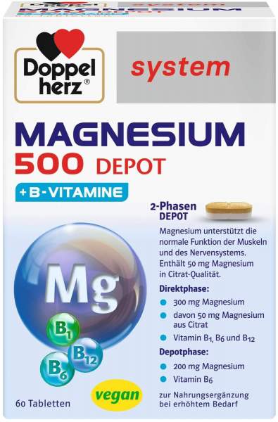 Doppelherz System Magnesium 500 Depot 60 Tabletten