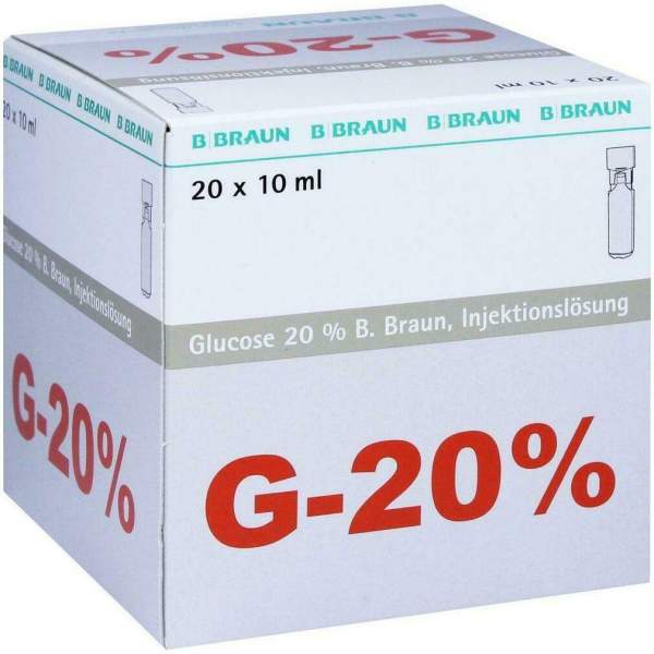 Glucose 20% Braun Mini Plasco Connect in