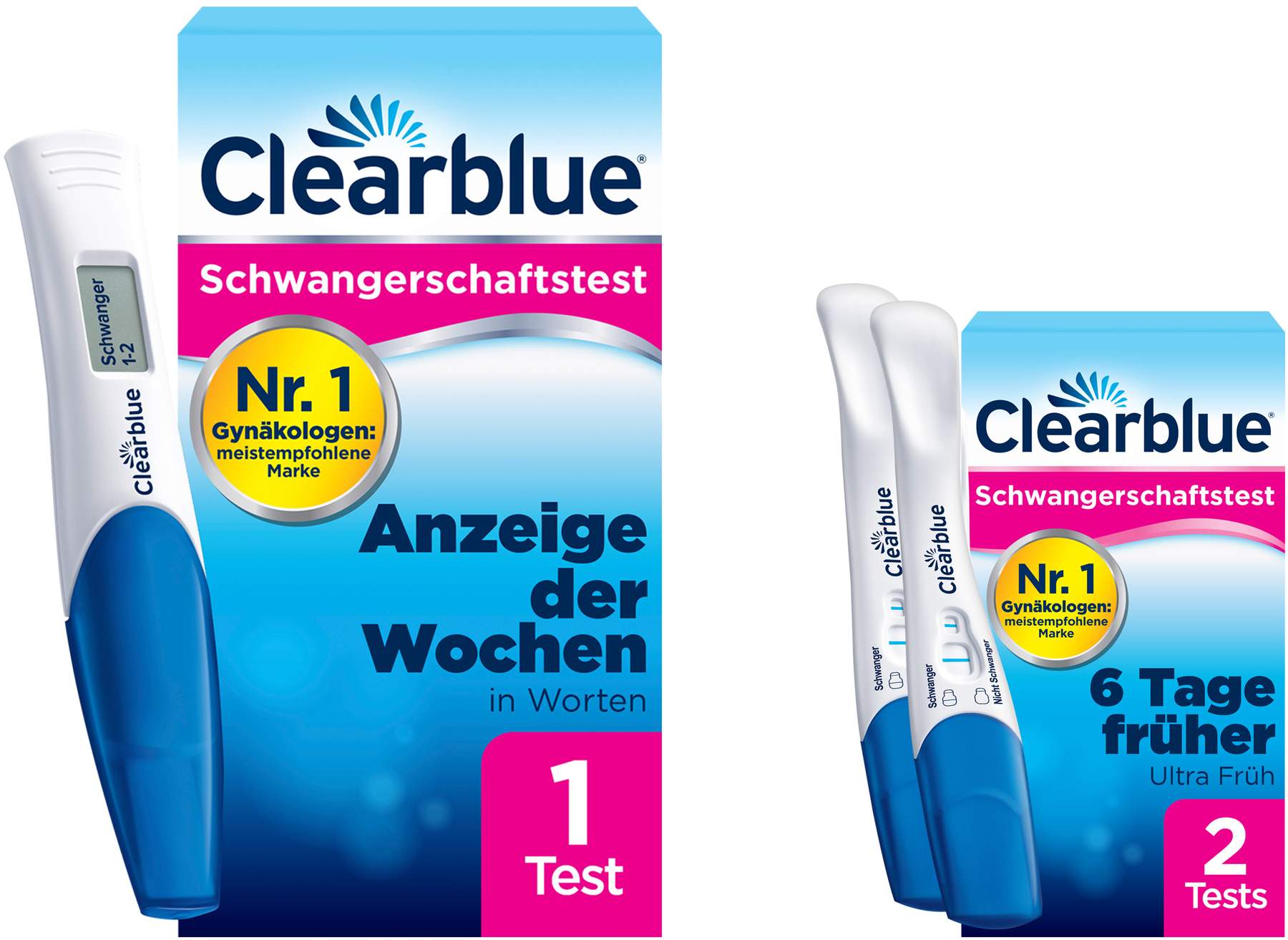 Clearblue Digital Mit Wochenbestimmung Auseinandergebaut Immer 3 Striche volksversand.de