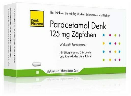 Paracetamol Denk 125 mg 10 Zäpfchen