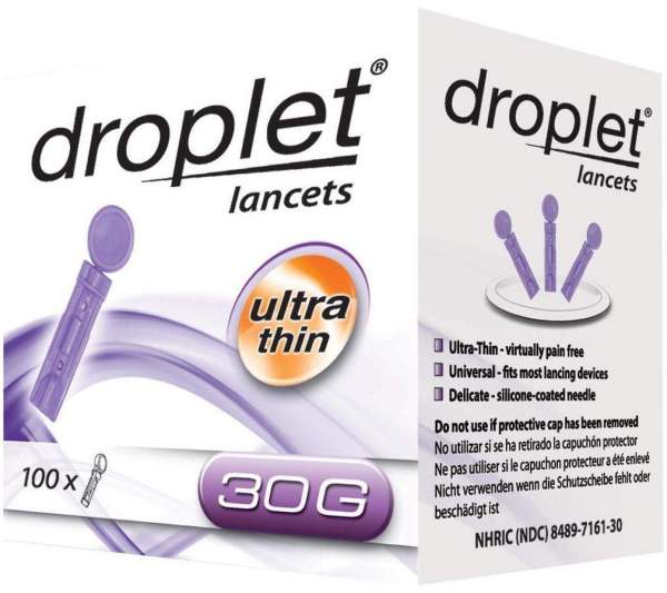 Omron Droplet Lancets Ultra Thin 30g
