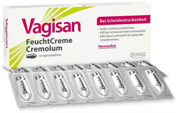 Vagisan Feuchtcreme Cremolum 16 Vaginalzäpfchen