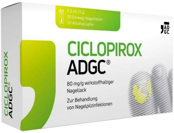 Ciclopirox ADGC 80 mg je g wirkstoffhaltiger Nagellack 3,3 ml