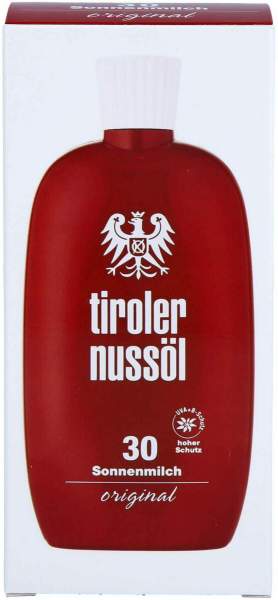Tiroler Nussöl Original Sonnenmilch Wasserfest Lsf 30 150ml