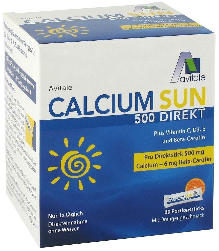 Calcium Sun 500 Direkt 60 Portionssticks Kaufen Volksversand Versandapotheke