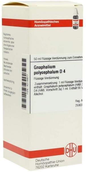 Gnaphalium Polyceph. D4 50 ml Dilution