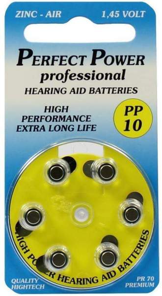 Batterien F.Hörgeräte Power Pp 10