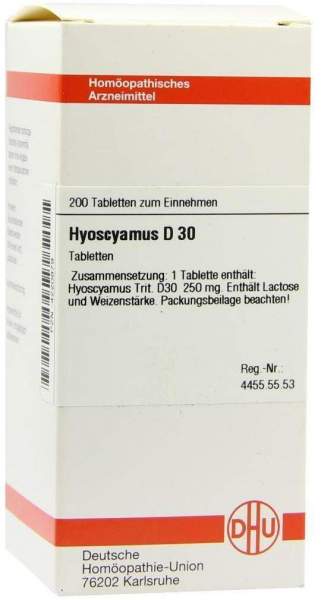 Hyoscyamus D 30 Tabletten