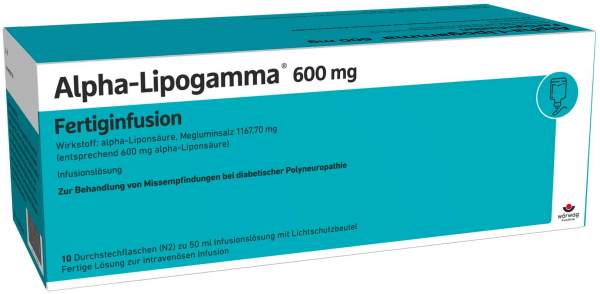 Alpha Lipogamma 600 mg Fertiginfusion Durchstechflaschen