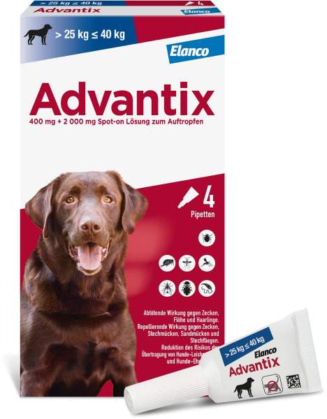 Advantix Spot-On Hund 25-40 kg 4 x 4 ml Lösung