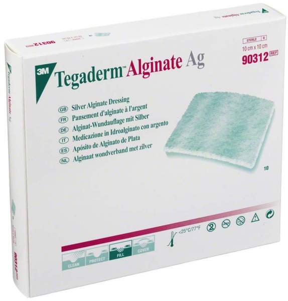 Tegaderm 3m Alginate AG Wundauflage 10x10cm 90312