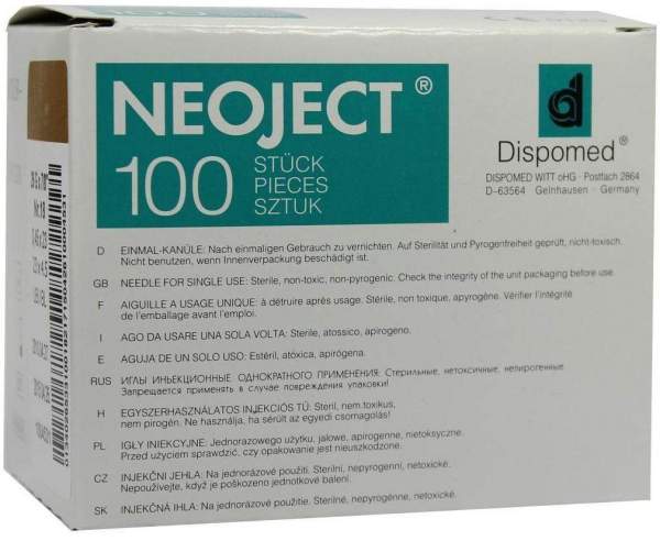Kanülen Einmal Neoject Gr.18 0,45x23mm Luer