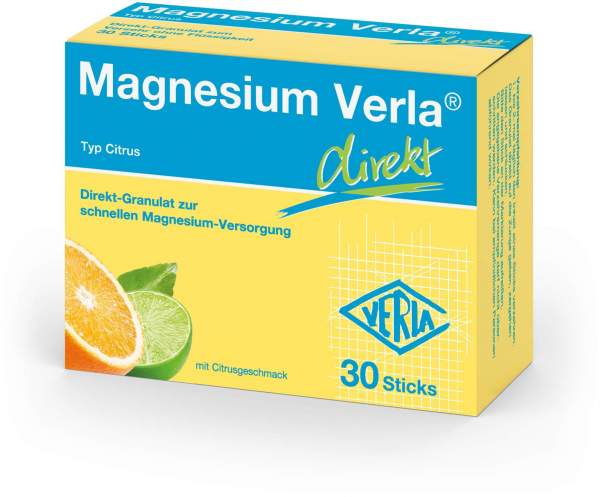 Magnesium Verla Direkt Citrus 30 Granulatbeutel