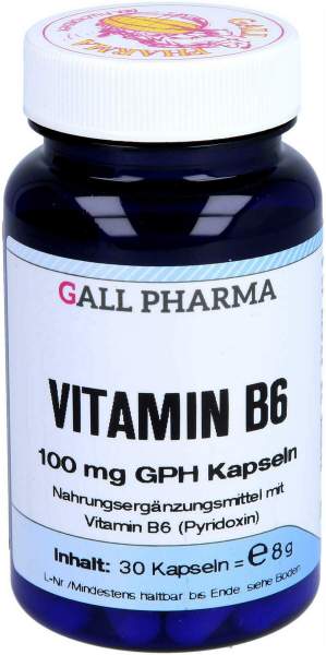 Vitamin B6 100 mg Gph Kapseln 30 Stück