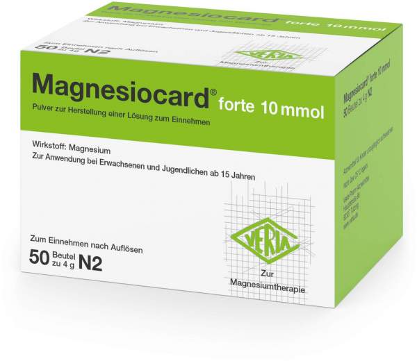 Magnesiocard Forte 10 Mmol Pulver 50 Beutel