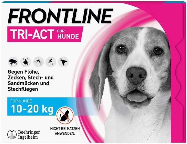 Frontline TRI-ACT Hund 10-20 kg 6 Pipetten