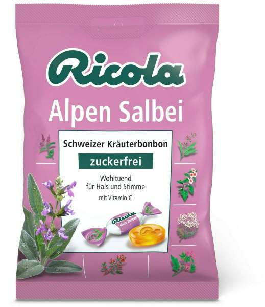 Ricola Ohne Zucker Alpen Salbei 75 G Bonbons