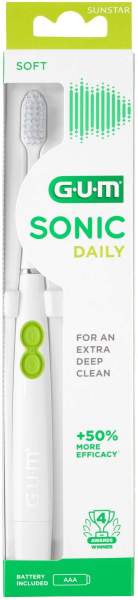 Gum Sonic Daily 1 Schallzahnbürste Weiß