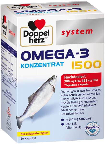Doppelherz System Omega-3 Konzentrat 60 Kapseln