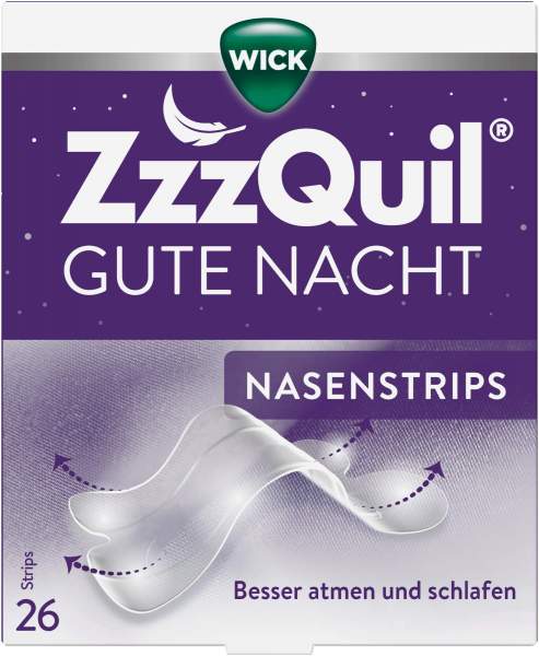 Wick ZzzQuil Gute Nacht Nasenstrips 26 Stück