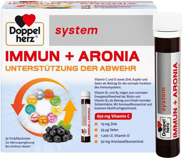 Doppelherz system Immun+aronia 30 Trinkampullen