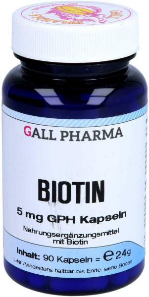 Biotin 5 mg GPH 90 Kapseln