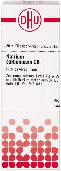 Dhu Natrium Carbonicum D6 Dilution 20 ml
