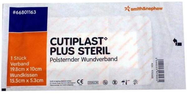 Cutiplast Plus Steril 10 X 19,8 cm 1 Verband