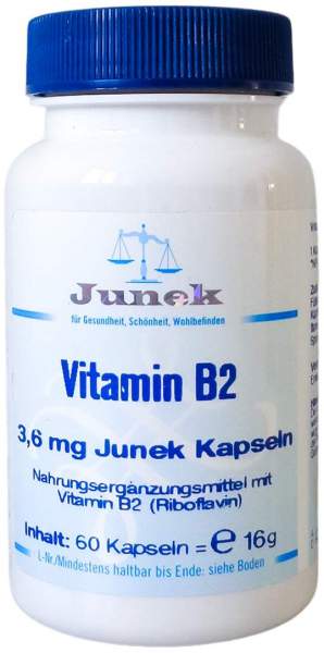 Vitamin B2 3,6 mg Junek 60 Kapseln