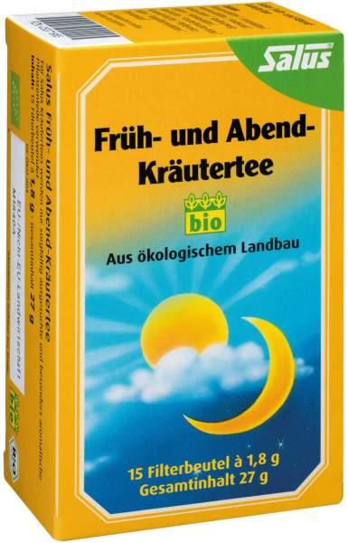 Früh und Abend Kräutertee Bio Salus Filterbeutel 15 Stück