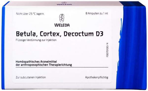 Betula Cortex Decoctum D 3 Ampullen 8 X 1 ml
