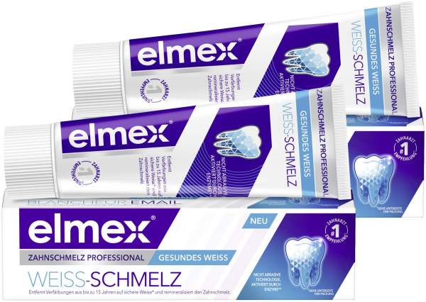 Elmex Zahnschmelz Professional gesundes Weiß 2 x 75 ml