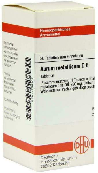Dhu Aurum Metallicum D6 80 Tabletten