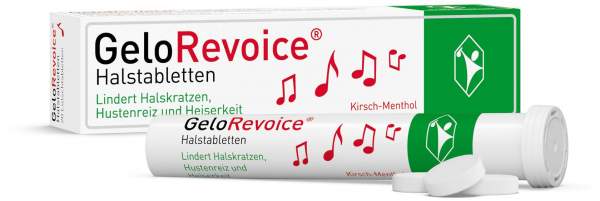 GeloRevoice Halstabletten Kirsch Menthol 20 Lutschtabletten