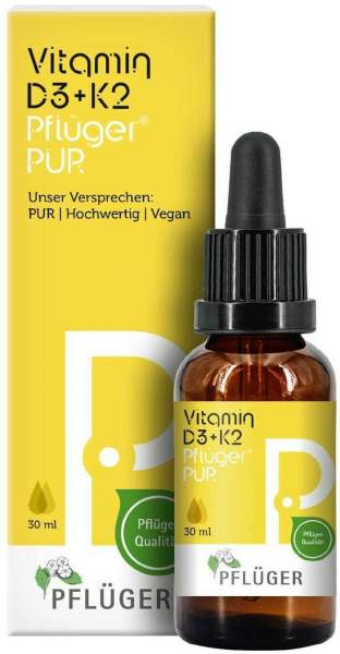 Vitamin D3+K2 Pflüger Pur 500 I.E. 30 ml Tropfen