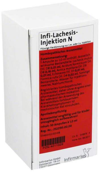 Infi Lachesis Injektion N 50 X 1 ml Ampullen