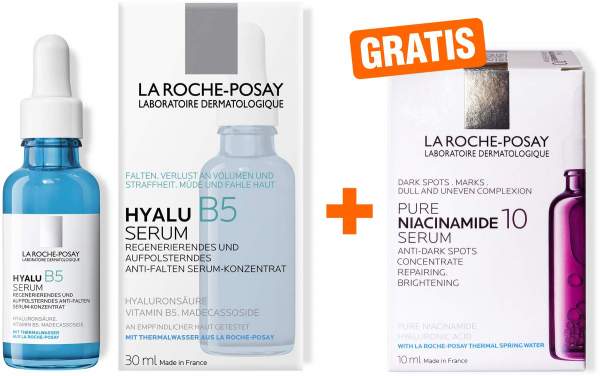 La Roche Posay Hyalu B5 Serum 30 ml + gratis La Roche Posay Niacinamide Serum 10 ml