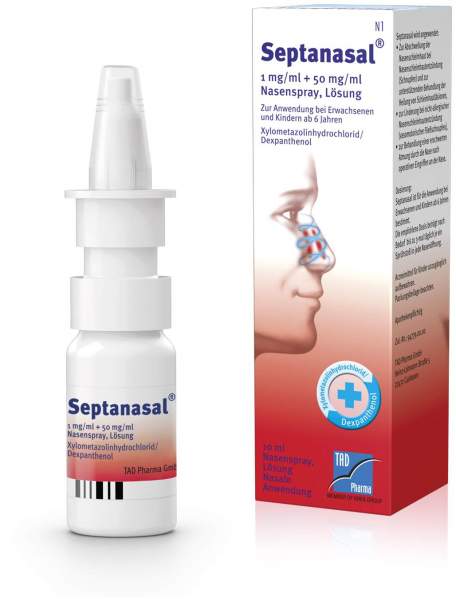 Septanasal 1 mg Je ml + 50 mg Je ml 10 ml Nasenspray