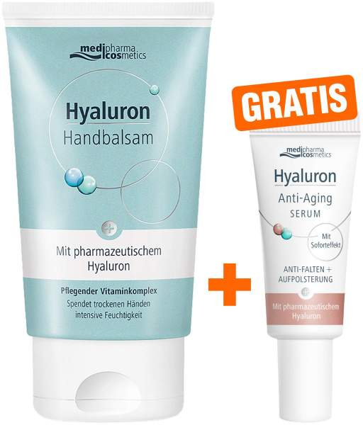 medipharma cosmetics Hyaluron Handbalsam 50 ml + gratis Hyaluron Anti - Aging Serum 5 ml