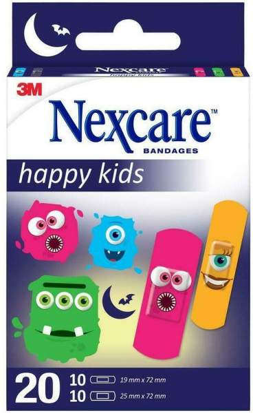 Nexcare Happy Kids Pflasterstrips Monster 2 Grö