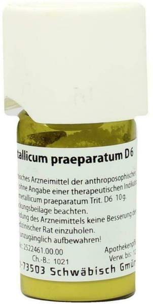 Weleda Ferrum Metallicum Praeparatum D6 20 G Trituration