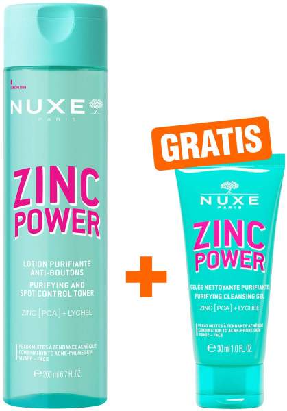 NUXE Zinc Power Lotion 200 ml + gratis NUXE Zinc Power Reinigungsgel 30 ml