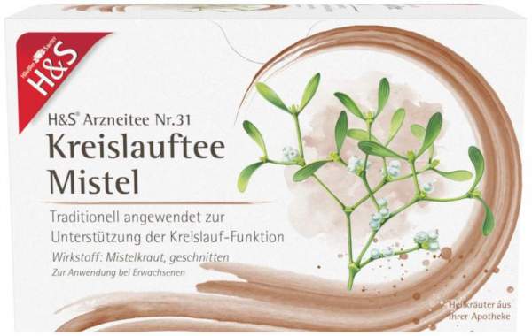 H&amp;S Kreislauftee Mistel Filterbeutel