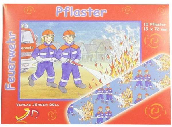Kinderpflaster Feuerwehr 10 Briefchen