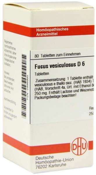 Dhu Fucus Vesiculosus D6 80 Tabletten