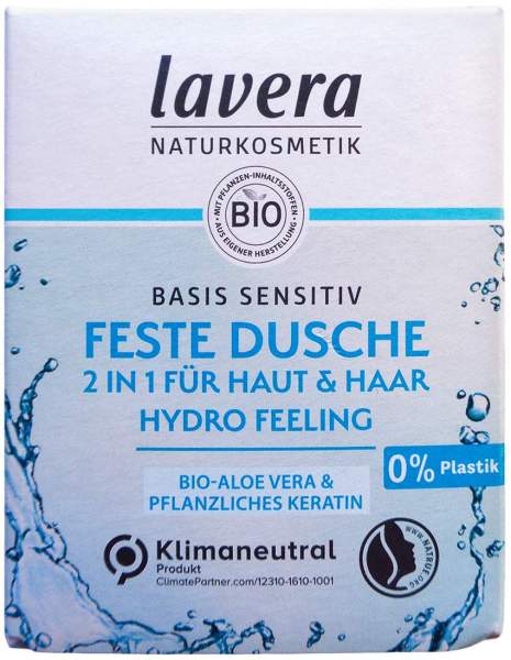 Lavera Feste Dusche 2in1 Basis Sensitiv Hydro Feeling 50 G
