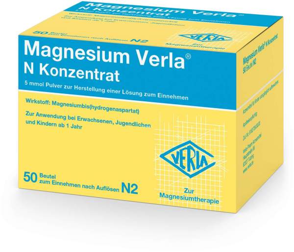 Magnesium Verla N Konzentrat 50 Pulver