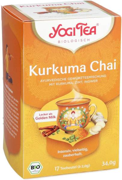 Yogi Tea Kurkuma Chai Bio Filterbeutel 17 X 2 G