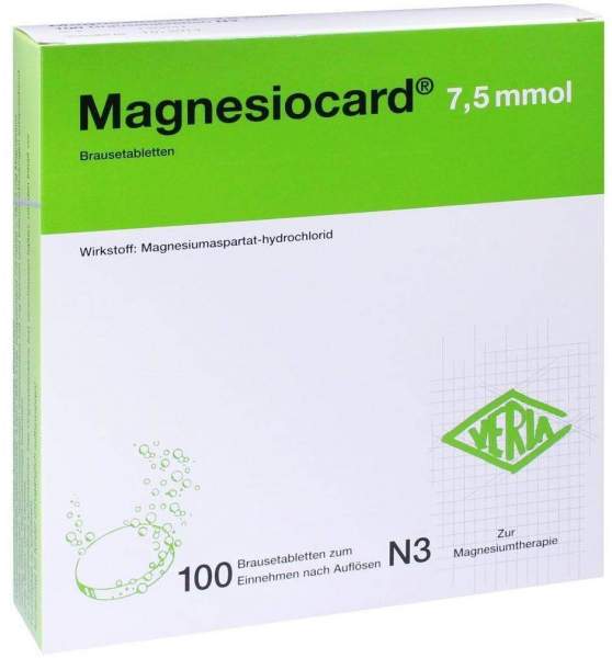 Magnesiocard 7,5 Mmol 100 Brausetabletten